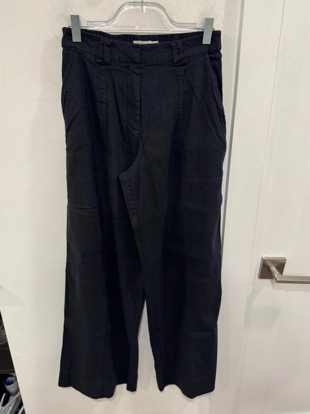 Simkhai Black Wide-Leg Pants